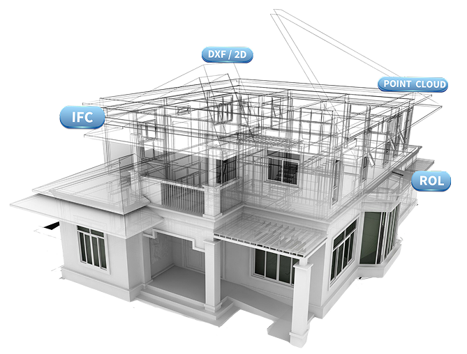 3D Render House Plan